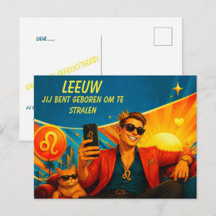 Playful Leo Birthday Card for [Him]