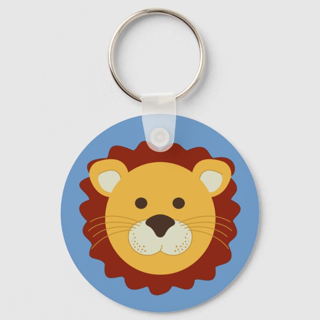 Playful Lion Key Ring (Front)