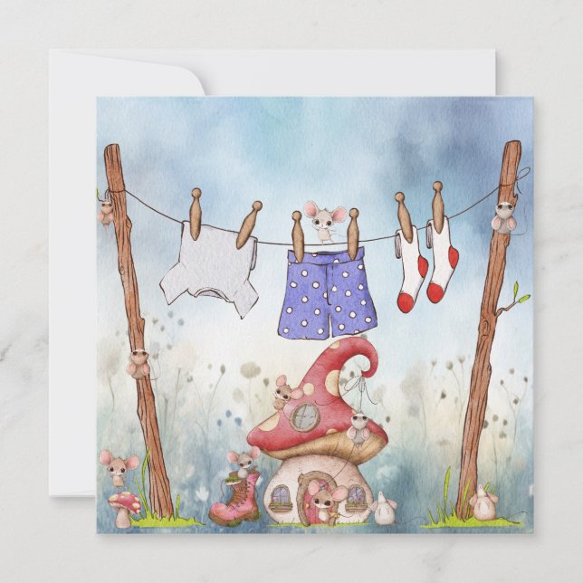 Playful Mice Card (Front)