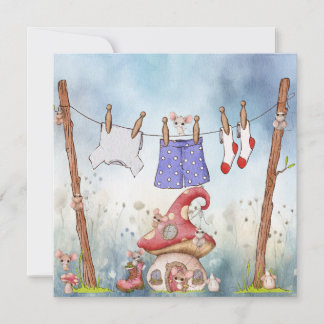 Playful Mice Card