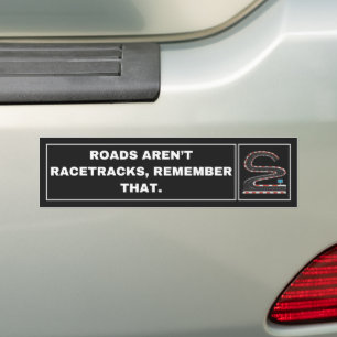Playful Minimalist Alert Driver Bumper Sticker