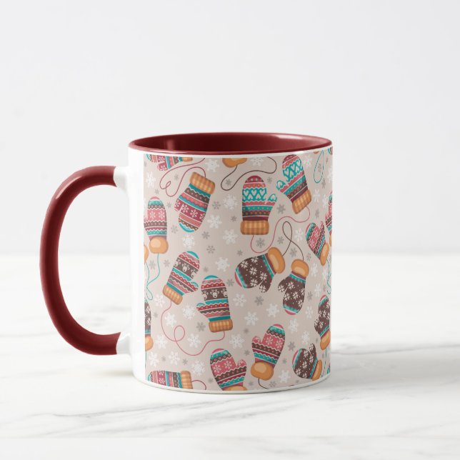 Playful mittens  mug (Left)