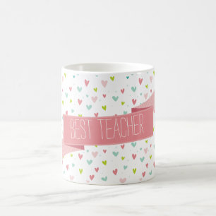 PLAYFUL MODERN HEARTS bright whimsical pattern Coffee Mug