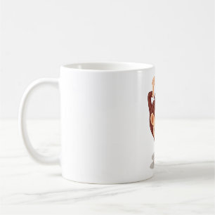Playful Monkey Doing a Handstand Cute Animal Coffee Mug