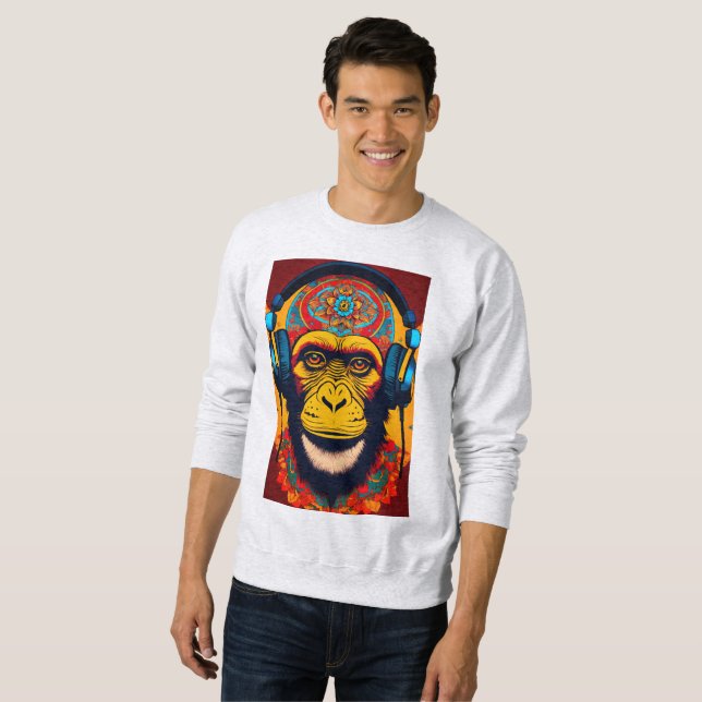 Playful Monkey Print T-Shirts Fun, Stylish,Comfort (Front Full)