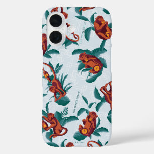 Playful Monkeys Pattern of The White Lotus iPhone 16 Case