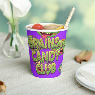 Playful Monsters Zombies For Halloween Paper Cups