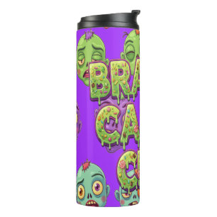 Playful Monsters Zombies For Halloween Thermal Tumbler