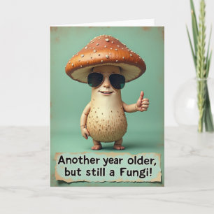 Playful Mushroom Birthday Card
