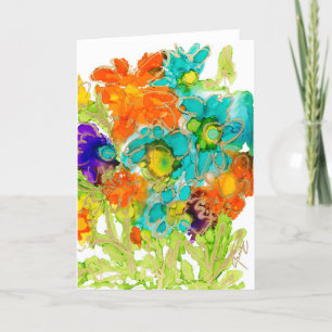 Playful One Lovitude Blank Card by Anne Pryor