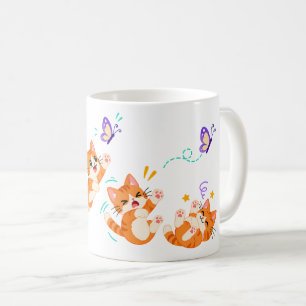 Playful Orange Kittens Coffee Mug
