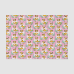 Playful Orange Tabby Kittens Tissue Paper