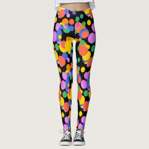 Playful Orbit: Abstract Circles Leggings