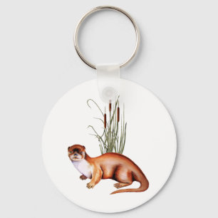 Playful Otter Key Ring