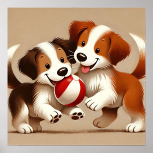 Playful Pals Poster