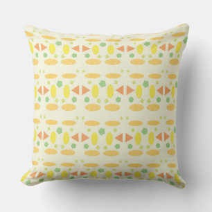 Playful Pastel Seamless Design Cushion