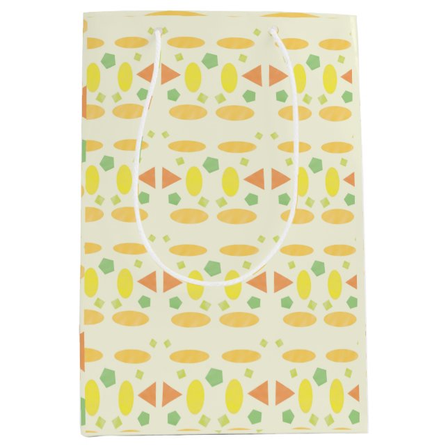 Playful Pastel Seamless Design Medium Gift Bag (Front)