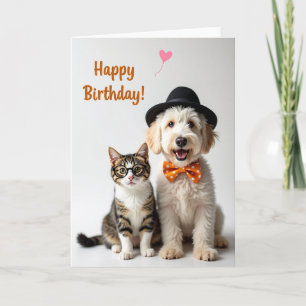 Playful Pet Birthday Card