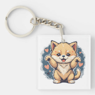 Playful Pet Parade Key Ring