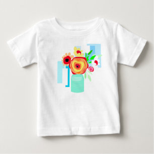 Playful Petals: Cute Floral Design Shirt