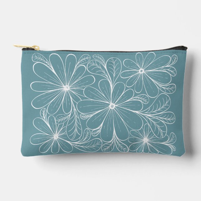 Playful Petals Zipper Pouch (Front)