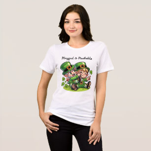 Playful & Pinchable Leprechauns Tri-Blend Shirt