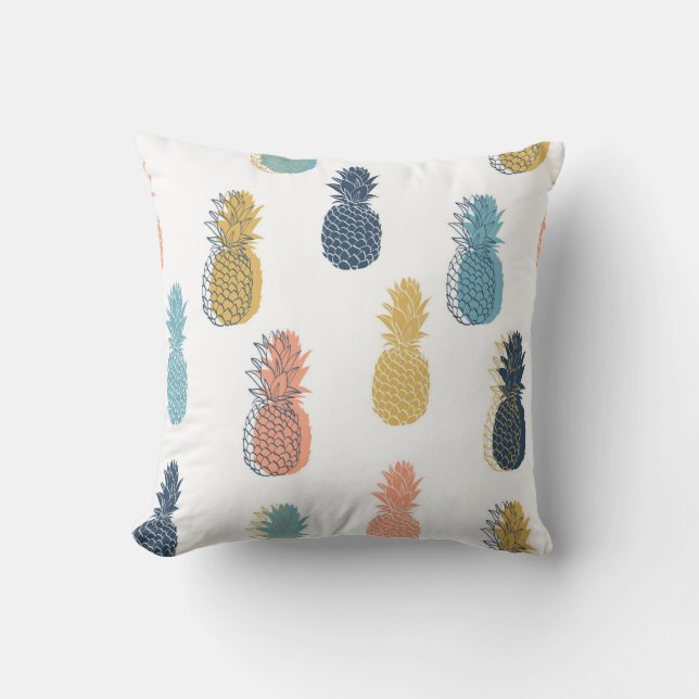 Playful Pineapple Pattern Cushion (Front)