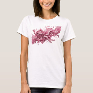 Playful Pink ABSTRACT ART Wearable Art T-Shirt