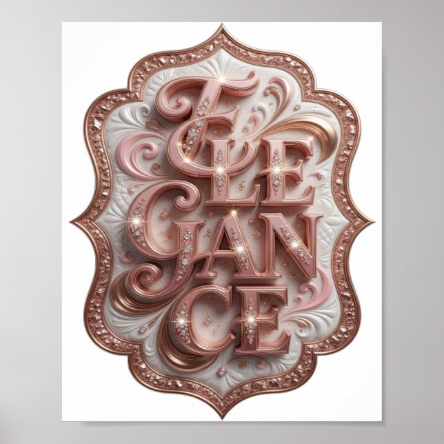 Playful Pink ELEGANCE Print (Front)