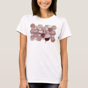 Playful Pink PASS ME A GLASS Print T-Shirt