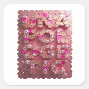 Playful Pink UNAPOGETIC Sticker Print