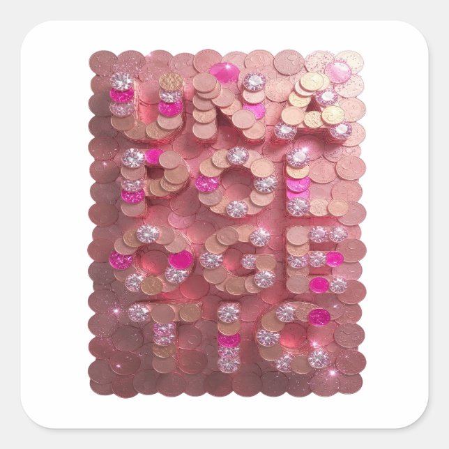 Playful Pink UNAPOGETIC Sticker Print (Front)