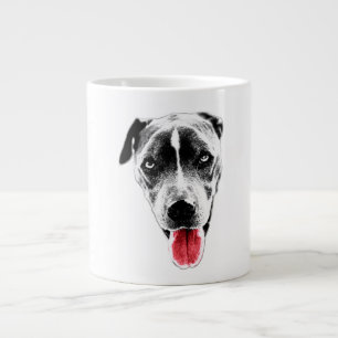 Playful Pit Mix Red Tongue Coffee Mug