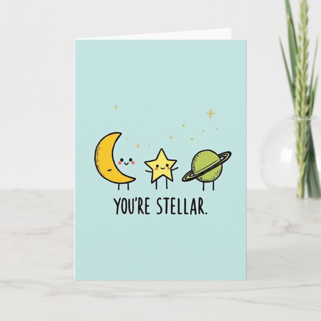 Playful Planet Birthday Card (Front)