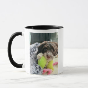 Playful Portuguese Water Dog Mug (Travel/Stein +)
