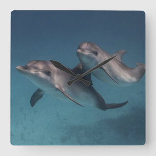 Playful Pose Square Wall Clock