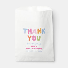 Playful Preppy Retro Patchwork Birthday Favour Bags