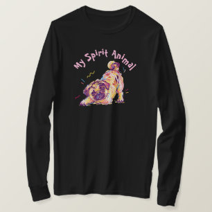 Playful Pug custom text T-Shirt