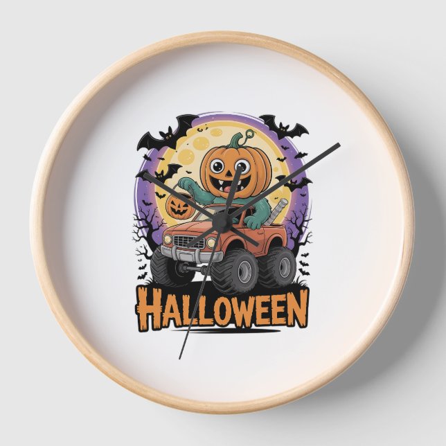 Playful Pumpkin Clock (Front)
