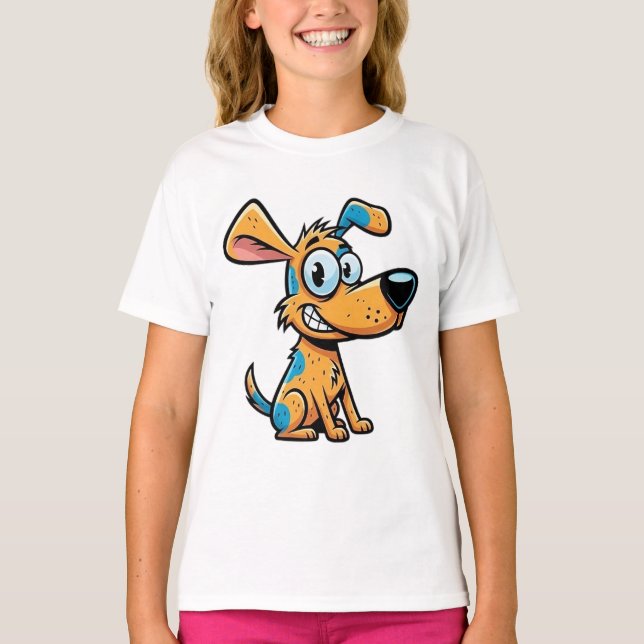 Playful Pup Kids' Pullover Hoodie (Front)