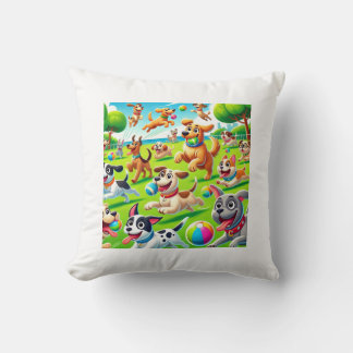 Playful Pup Paradise Cushion