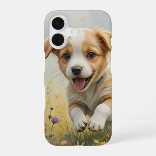 Playful Puppy in the Field iPhone / iPad case