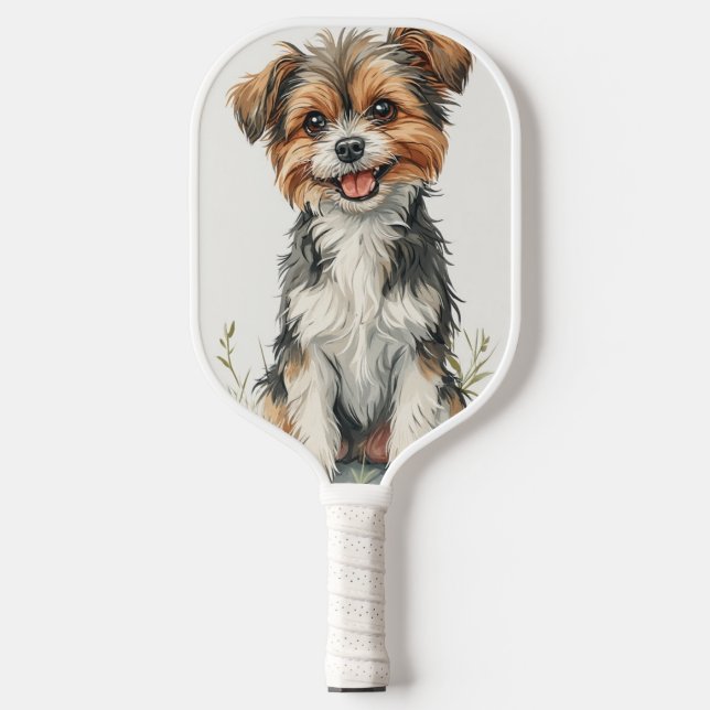 Playful Puppy Pickleball Paddle (Front)