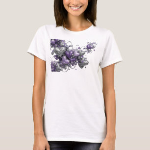 Playful Purple ABSTRACT ART Custom Tee