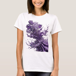 Playful Purple ABSTRACT ART Statement Tee