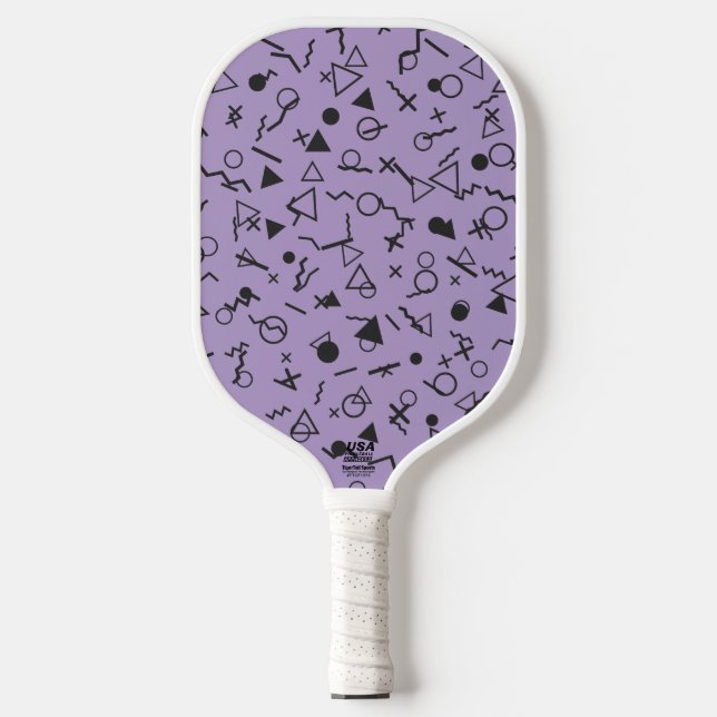 Playful Purple Pickleball Paddle (Front)