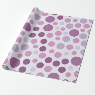 Playful Purple Polka Dots Wrapping Paper