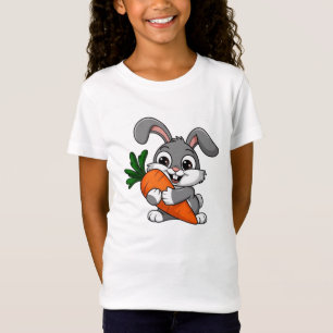 Playful rabbit with a big carrot T-Shirt
