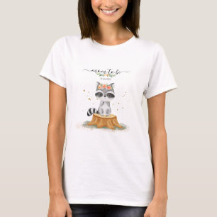 Playful Racoon Forest Baby Celebrati T-Shirt