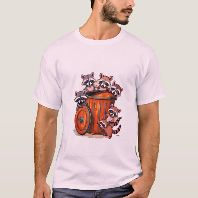 Playful Racoon T-Shirt (Front)